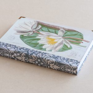 jotter pad – lilies – white