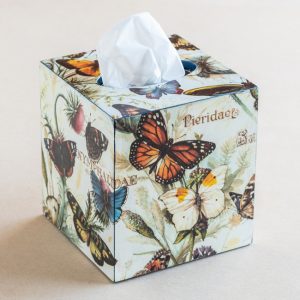 tissue box cover – butterflies – bomo