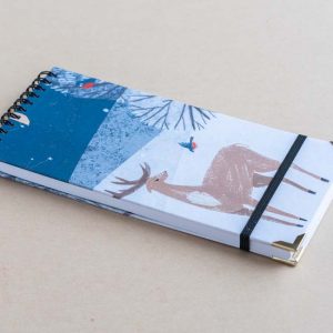 Slim Notebook – Reindeer – snow