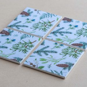 Coasters – set of 4 – foliage